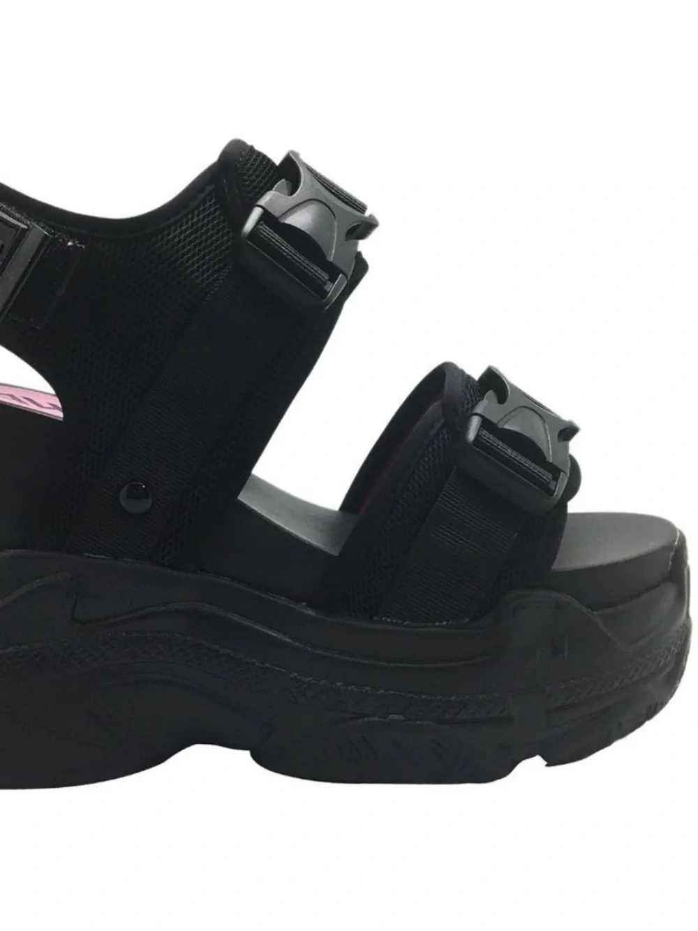 Anthony Wang Peach 02 Platform Sandals - Black